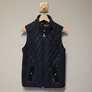 Barbour Women's Poppy Gilet Quilted Black Vest, US 6 / UK 10